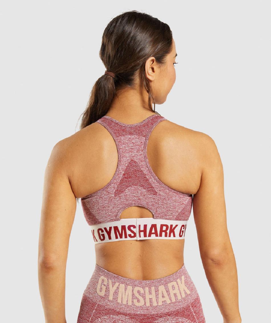 Sujetadores Deportivos Gymshark Flex Mujer Burdeos | CO 2127EBC